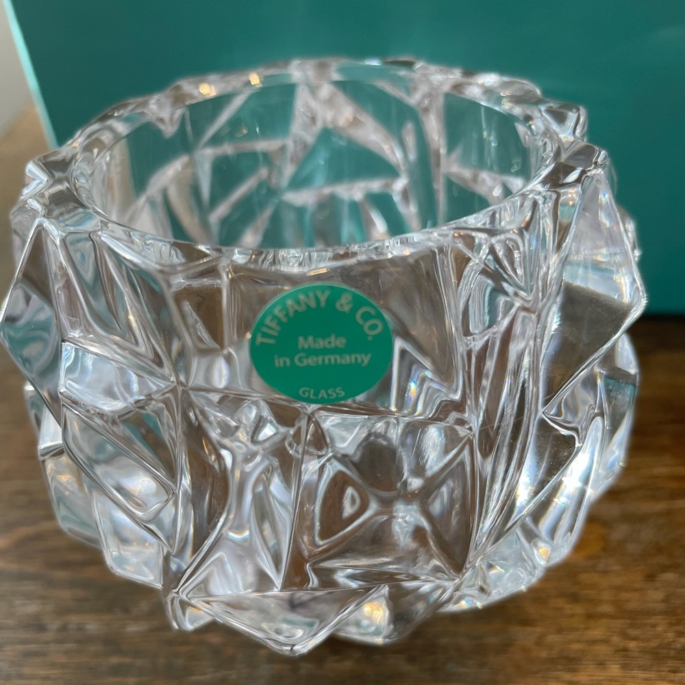 Set of 2 never used Tiffany and co tea light holders with original box